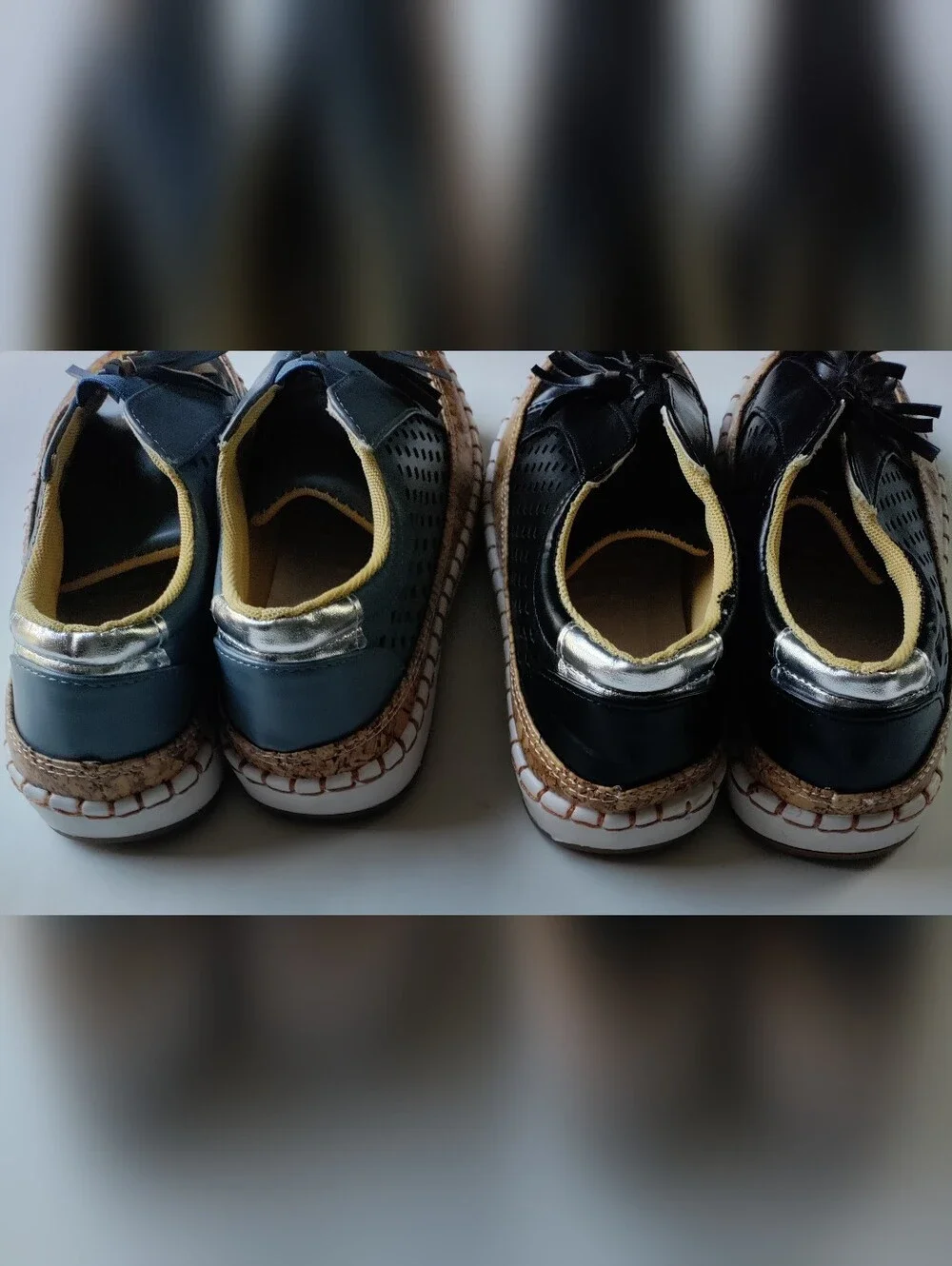 2 Pairs Women's Platform Tassel Slip-On Loafers Size 39-Comfortable Casual Shoes